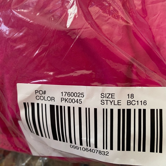 J Crew Fuchsia Hot Pink Ruched V Neck One Piece Swimsuit Bathing Suit NEW - Picture 8 of 11